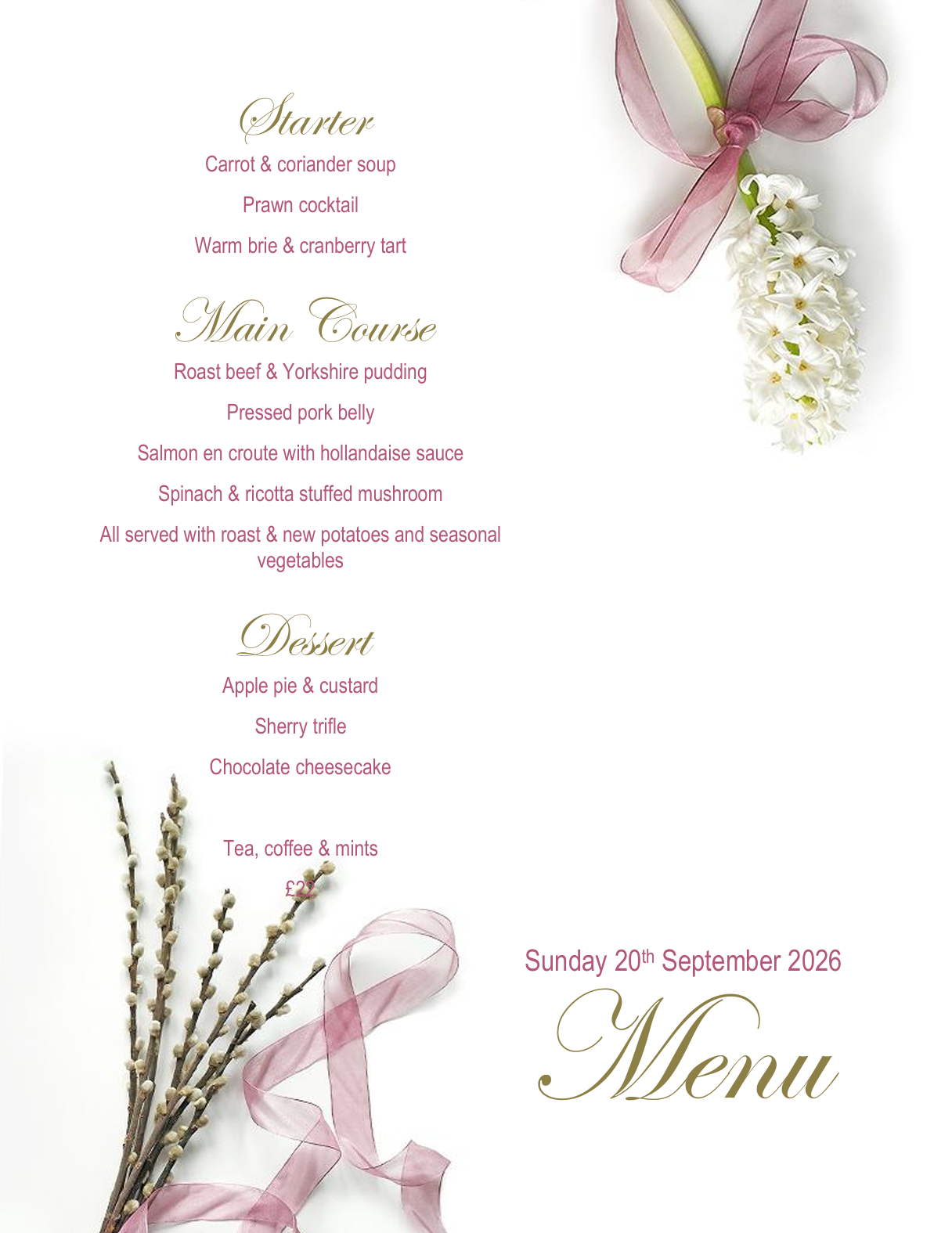 Sunday Lunch 20.9.2026