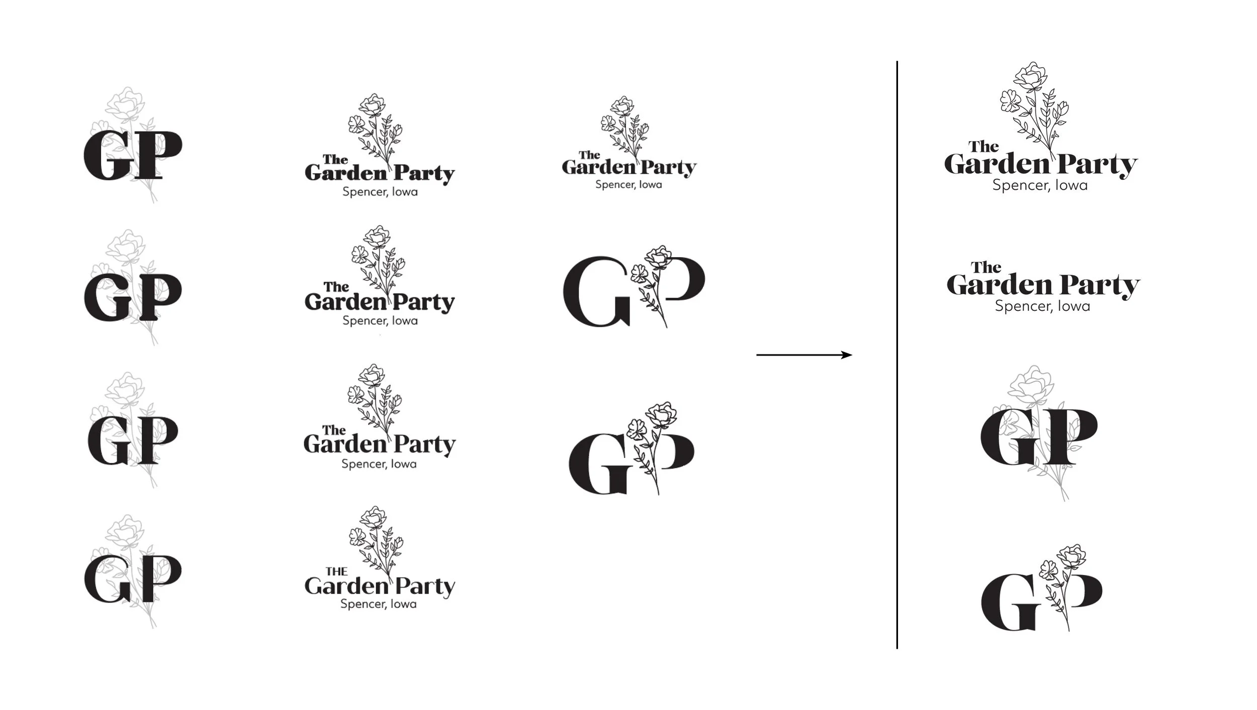 Garden Party Logo Development