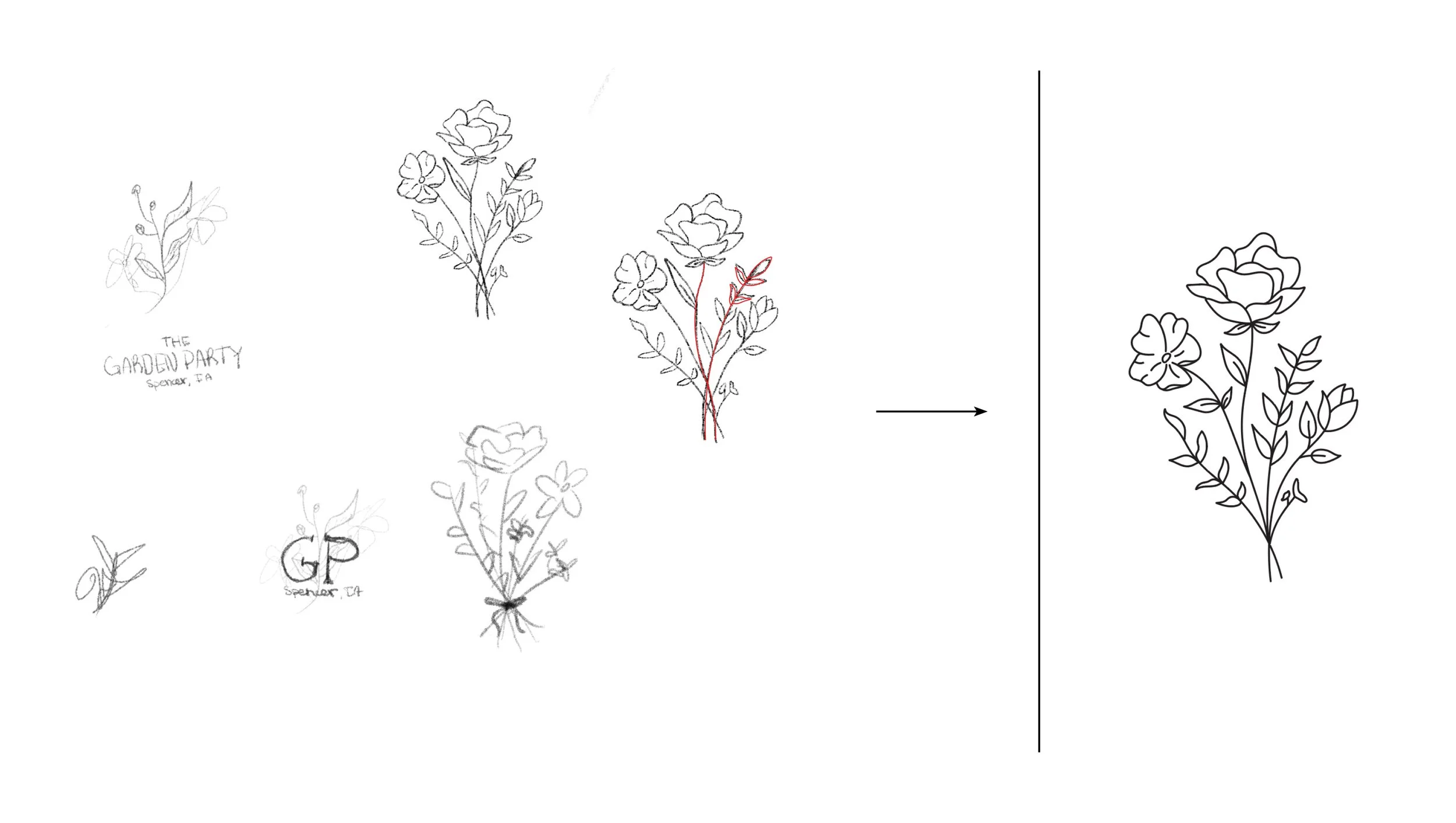 Garden Party Logo Ideation