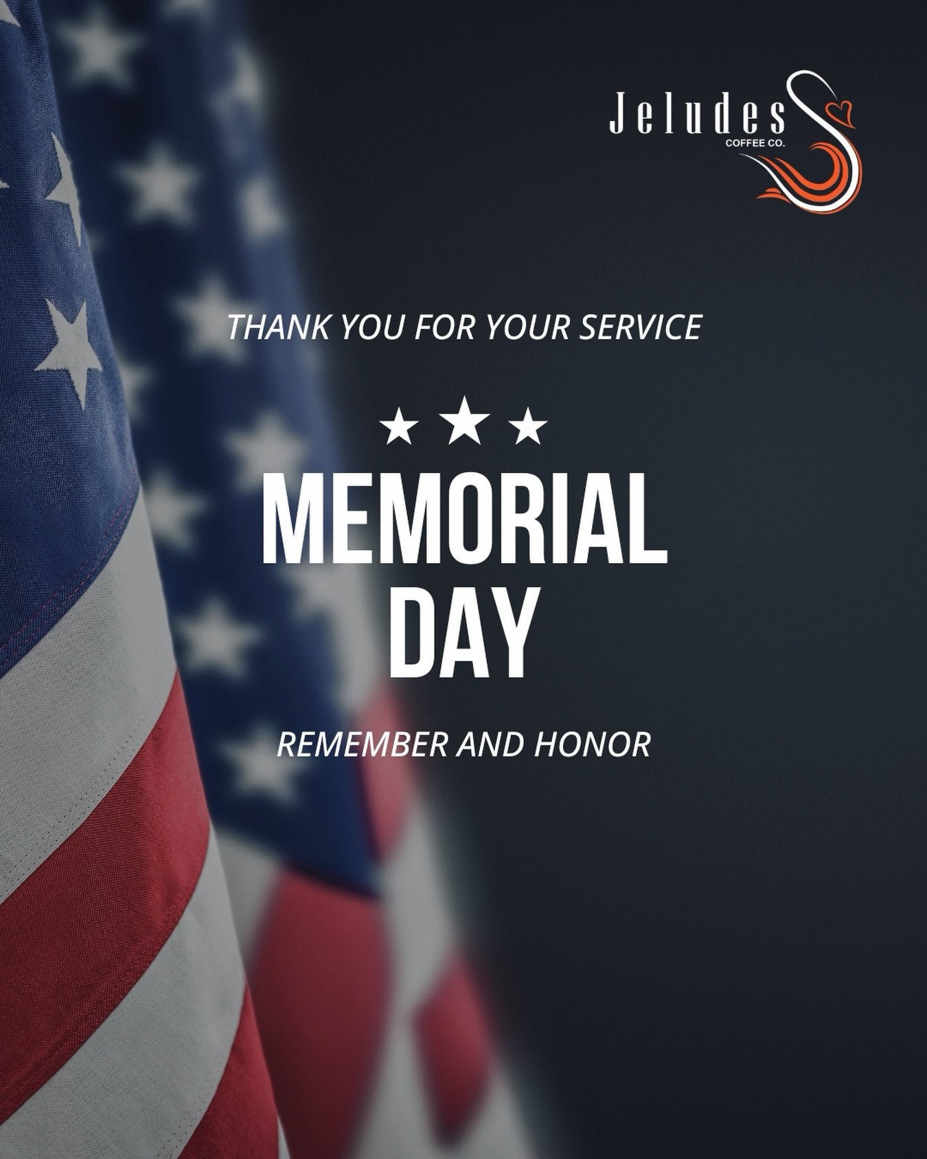 🇺🇸This Memorial Day, we pause to remember the heroes who gave everything for our country. 🇺🇸
Their sacrifice will never be forgotten.
From our veteran-owned family at Jeludes Coffee Co., thank you to those who served and especially those who made