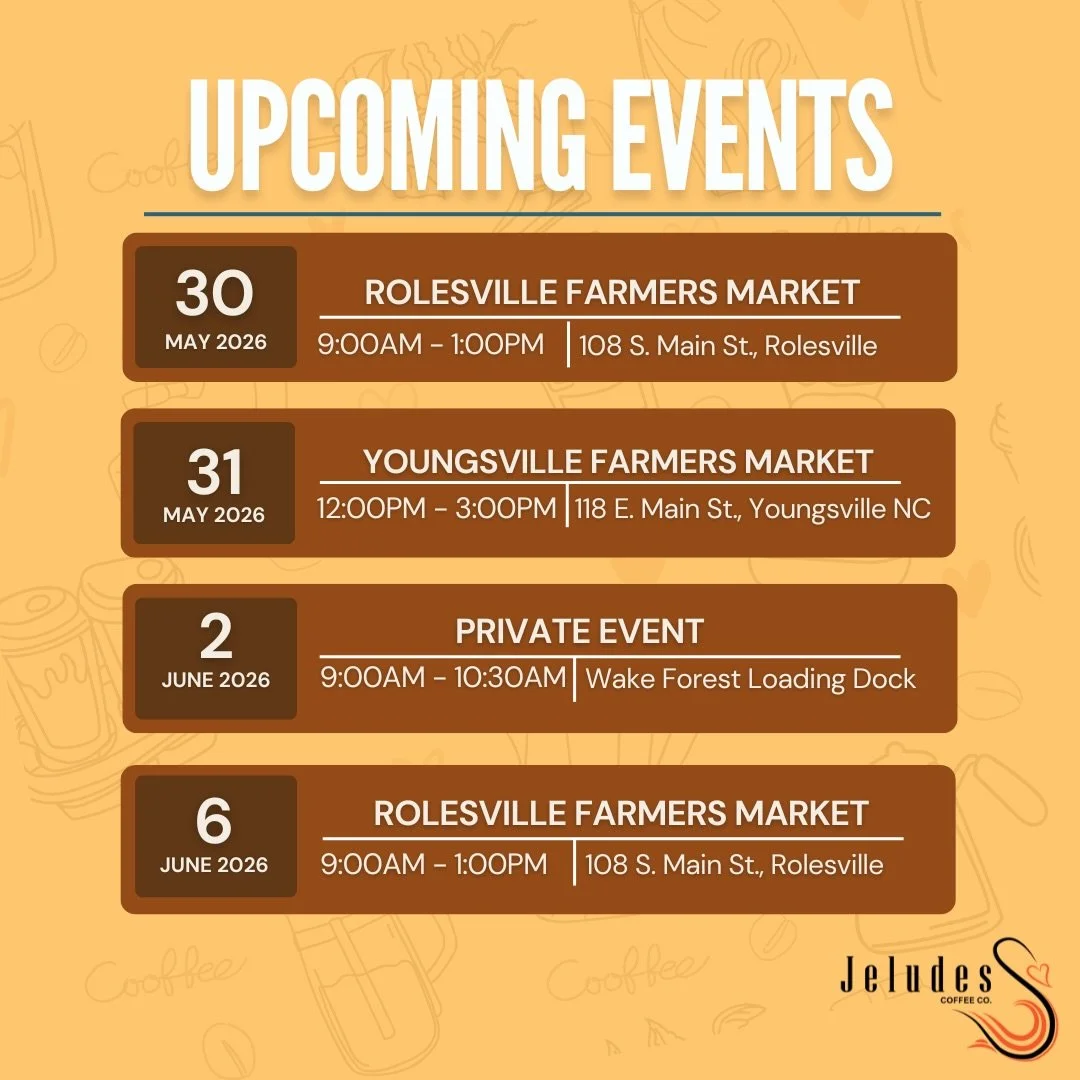 ☕️ Come visit us at one of our upcoming events!
We&rsquo;ll have freshly roasted specialty coffee available to take home and handcrafted coffee drinks to sip on while you shop local and support small businesses.

Stop by, grab your favorite brew, and