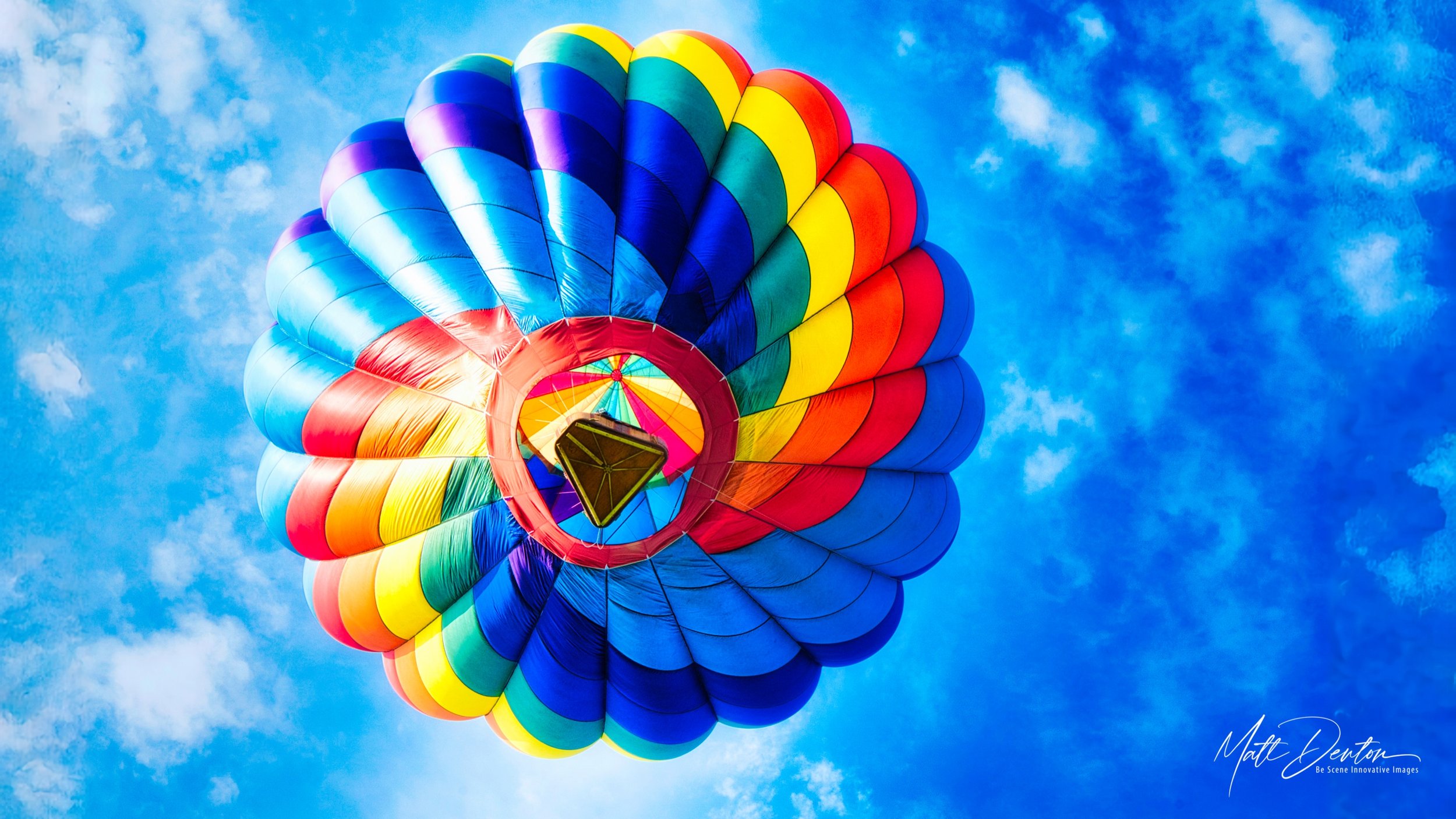 Overhead Hot Air Balloon