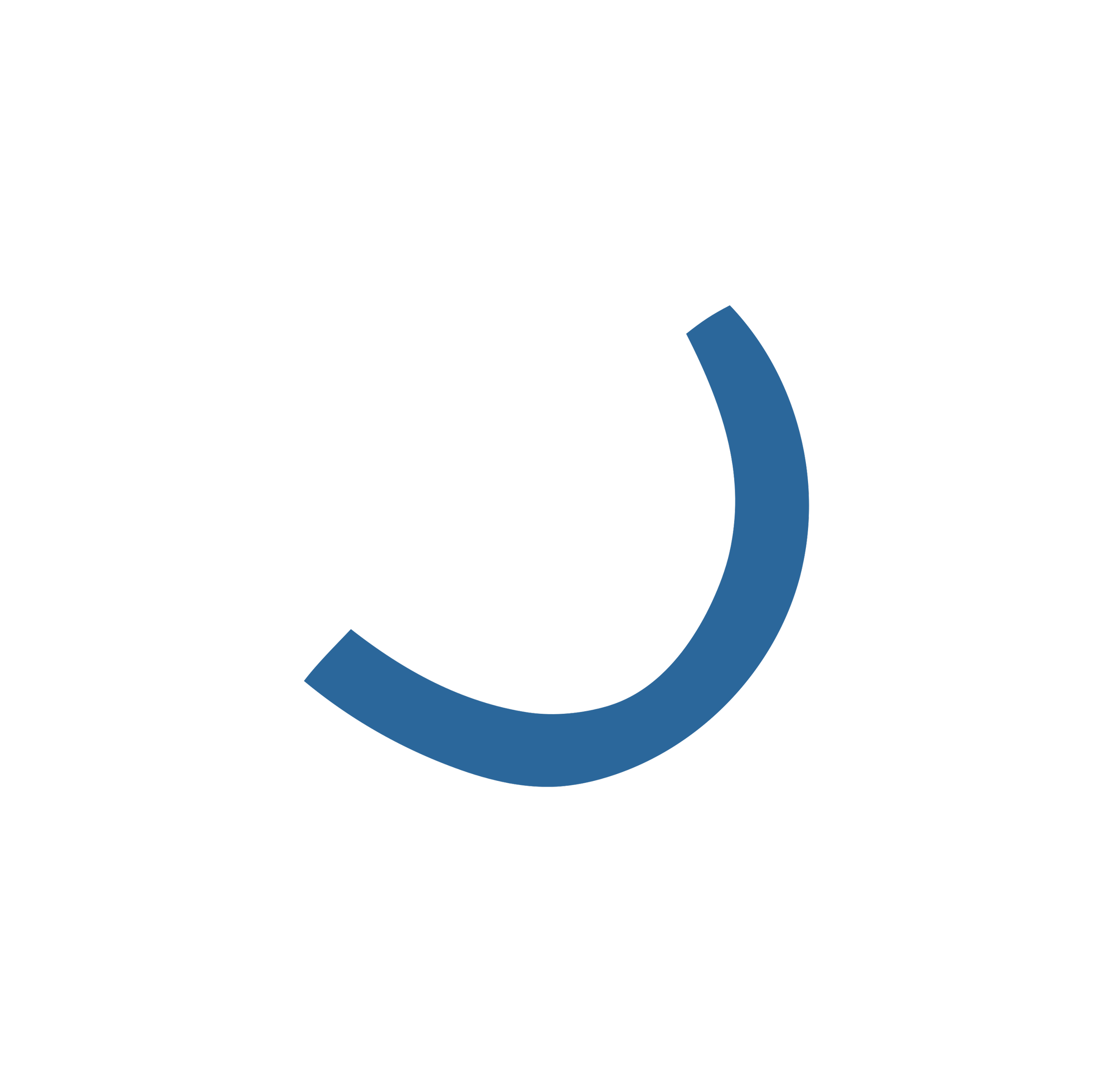 Black and blue Nike logo with a swoosh design.