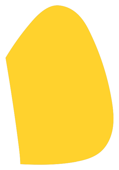 Yellow irregular shape on a black background.