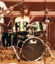 Kimmy in 1988 in her high school band spring concert