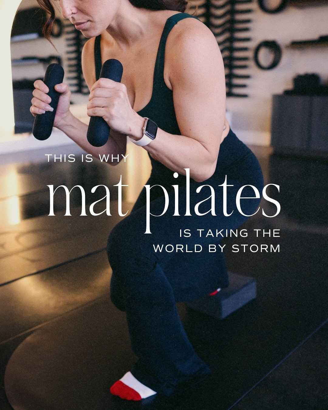 Mat Pilates is taking over because it workssss 👏 

No machines, just your body and strength that actually carries over into real life. Mat is having her moment, &amp; we&rsquo;re gonna let her!!
