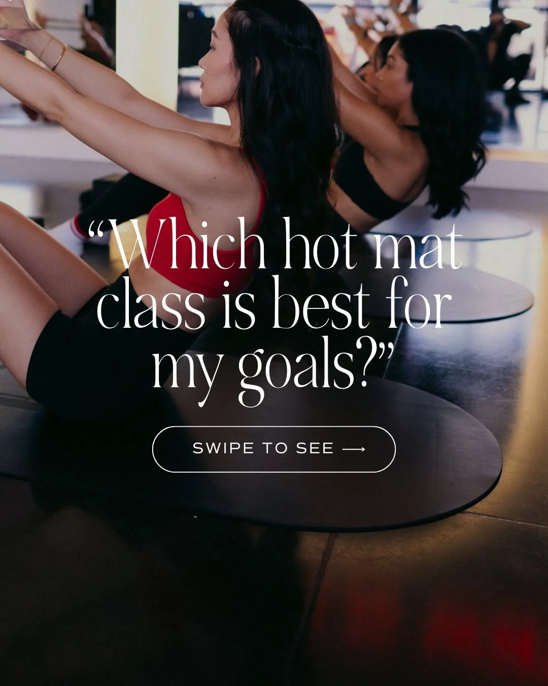 Not sure which hot class is actually for you? 🔥

Take the quiz in our latest carousel and see if you guessed right. Whether you&rsquo;re here for glutes, arms, strength, or full-body sweat, we&rsquo;ve got a class with your name on it.