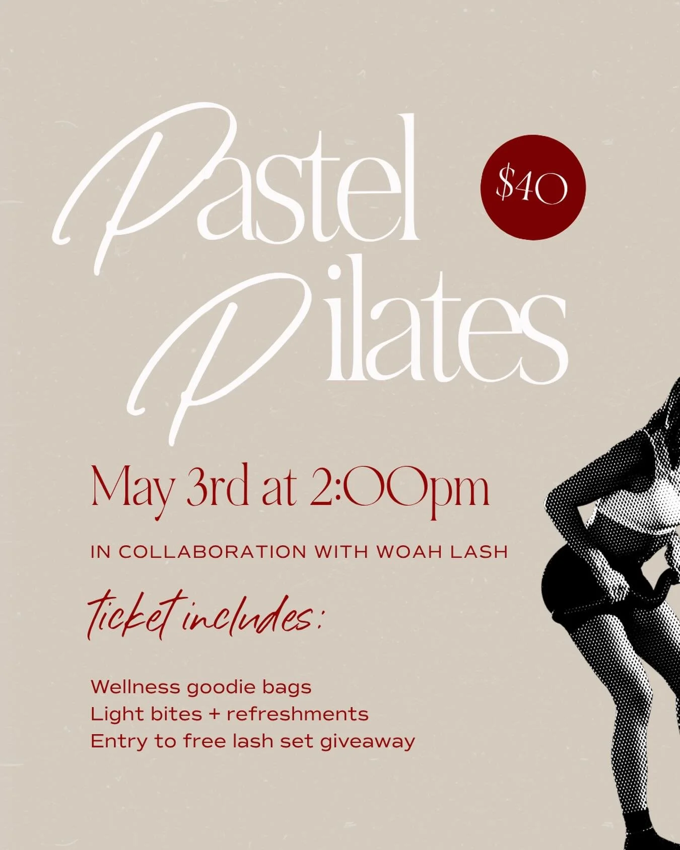 Okkeeyyyy this one&rsquo;s gonna be FUN 🌸 The Spring Reset is here. Pilates, goodies, bites, and a chance to win a free lash set (say less)

We&rsquo;re teaming up with our angels over at @woahlash and giving back to @bearhouston with each class pur