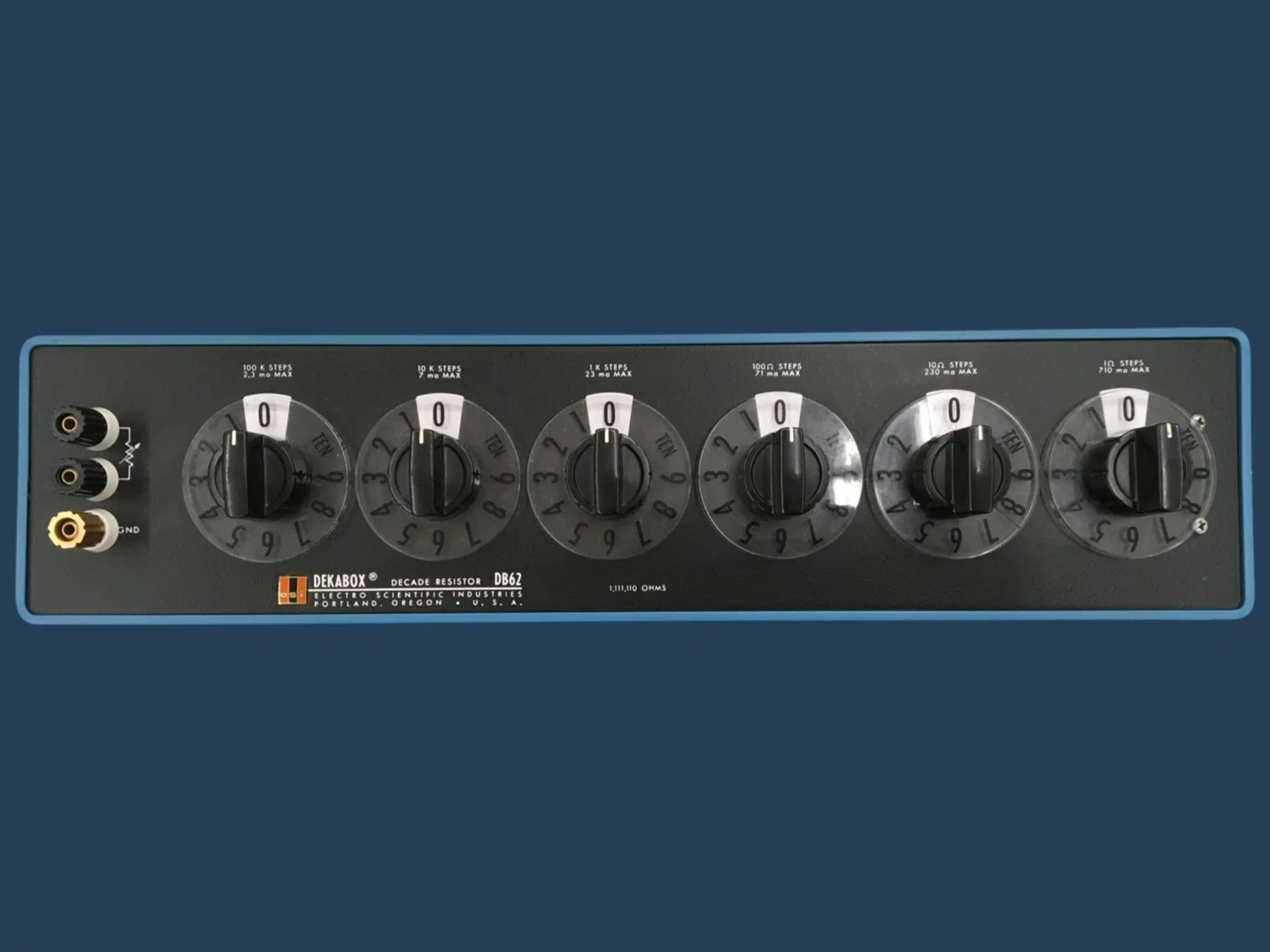 ESI Dekabox DB62 Decade Resistor (1 Ohm - 1,111,110 Ohms)