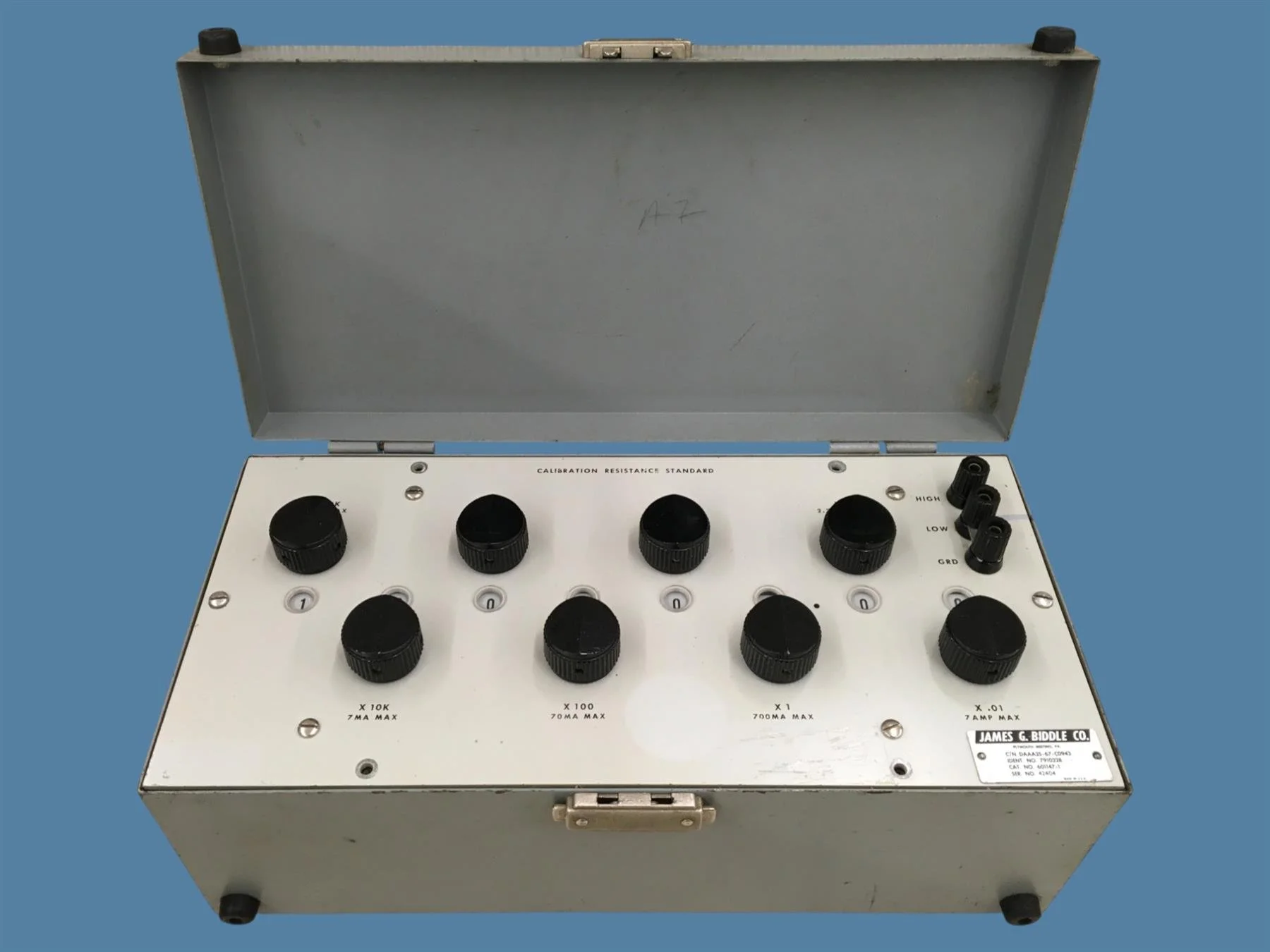 Biddle-Gray Corp. 601147-1 Calibration Resistance Standard (scratched up)