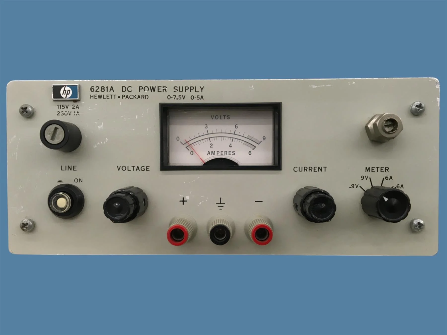 Hewlett-Packard 6281A DC Power Supply, 0-7.5V, 0-5A