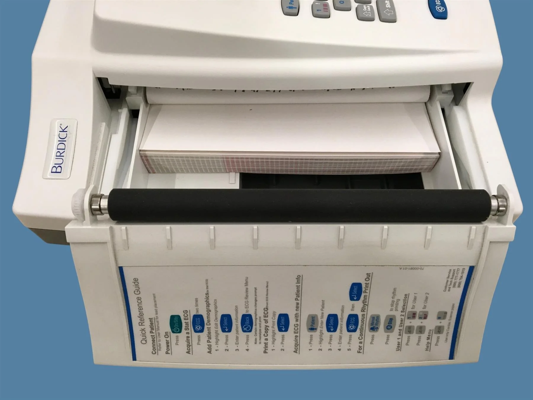 Burdick Atria 3100 Interpretive ECG/EKG w/ Leads & Paper