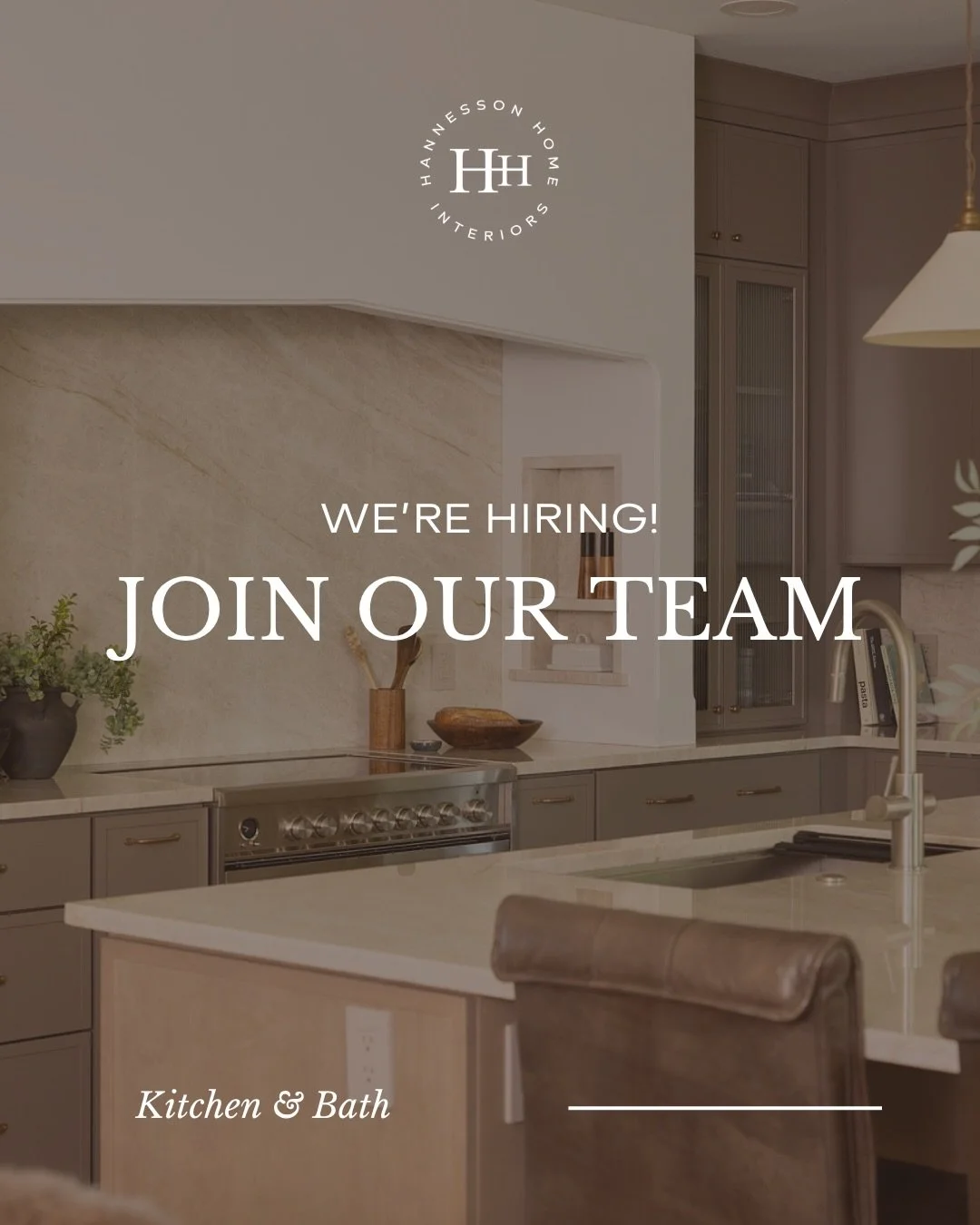 We're growing!!

Hannesson Home Interiors is looking for a Kitchen &amp; Bath Designer to join our team. 

If you have a passion for thoughtful design, love guiding projects from concept to completion, and thrive in a collaborative environment, this 