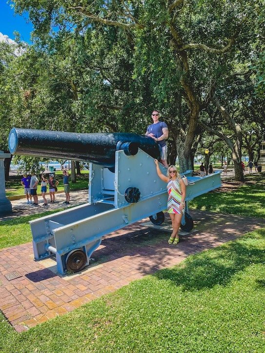 Cannon in the park