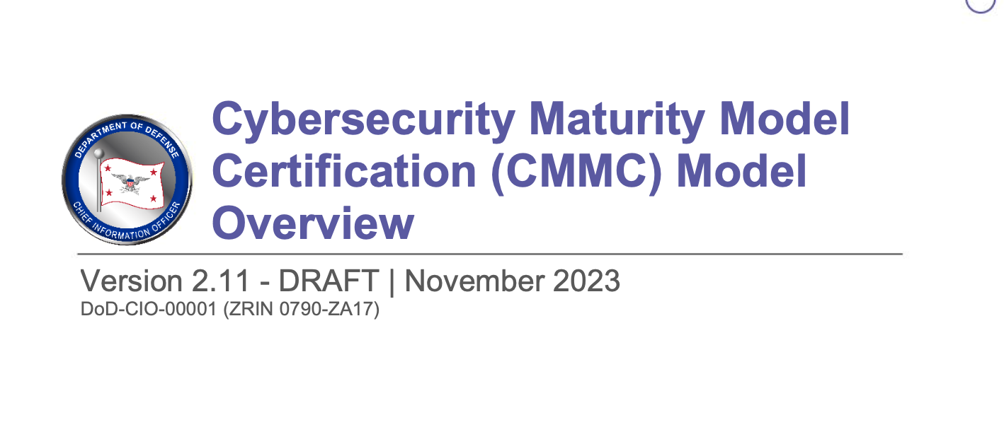 CMMC Model Overview v2.11