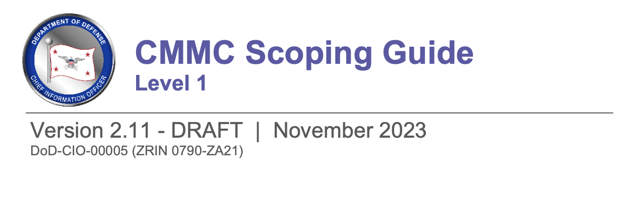 CMMC Scoping Guide - Level 1 v2.11