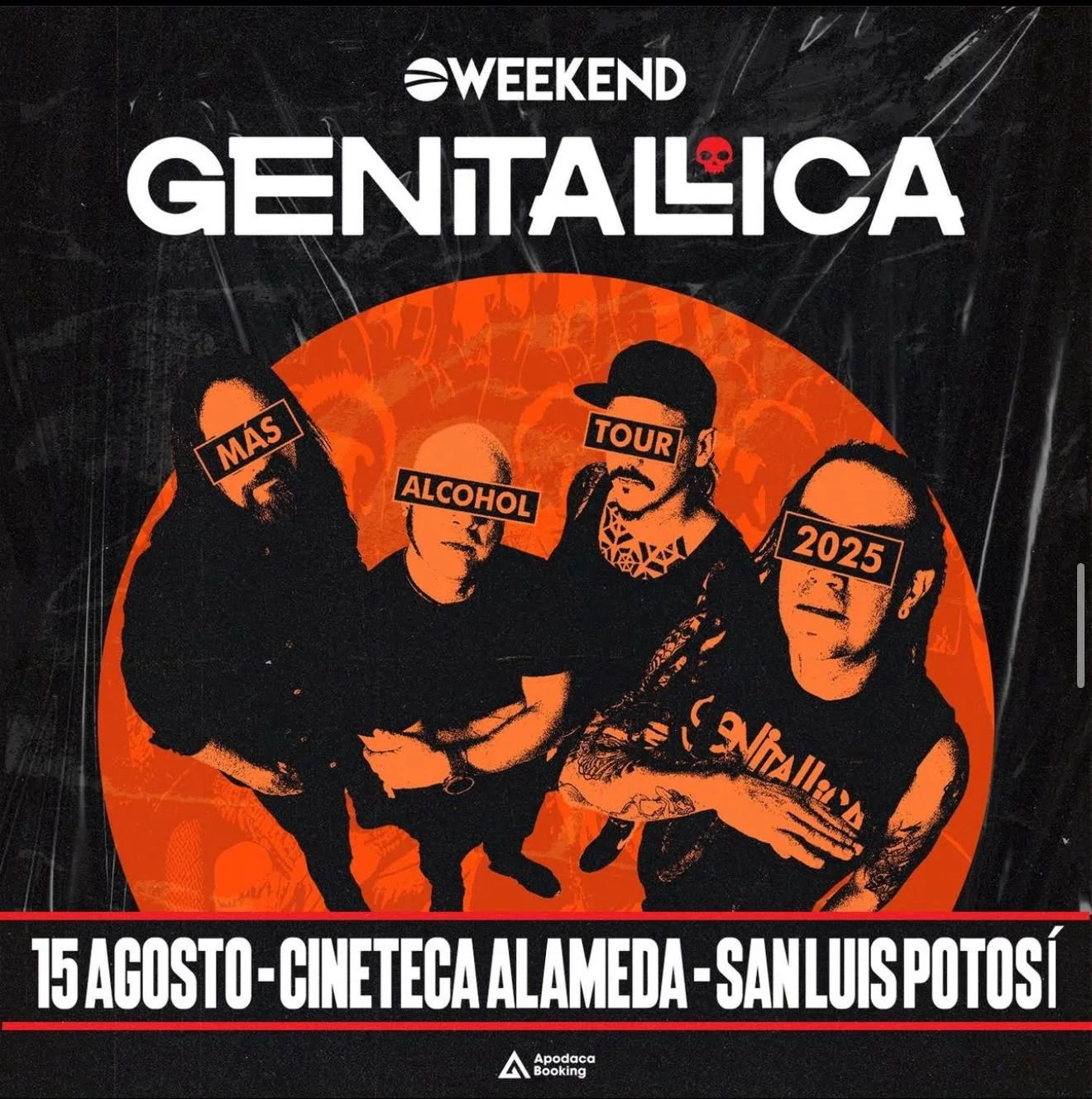 Genitallica regresa a San Luis Potosí: irreverencia, fiesta y rock el próximo 15 de agosto en Cineteca Alameda