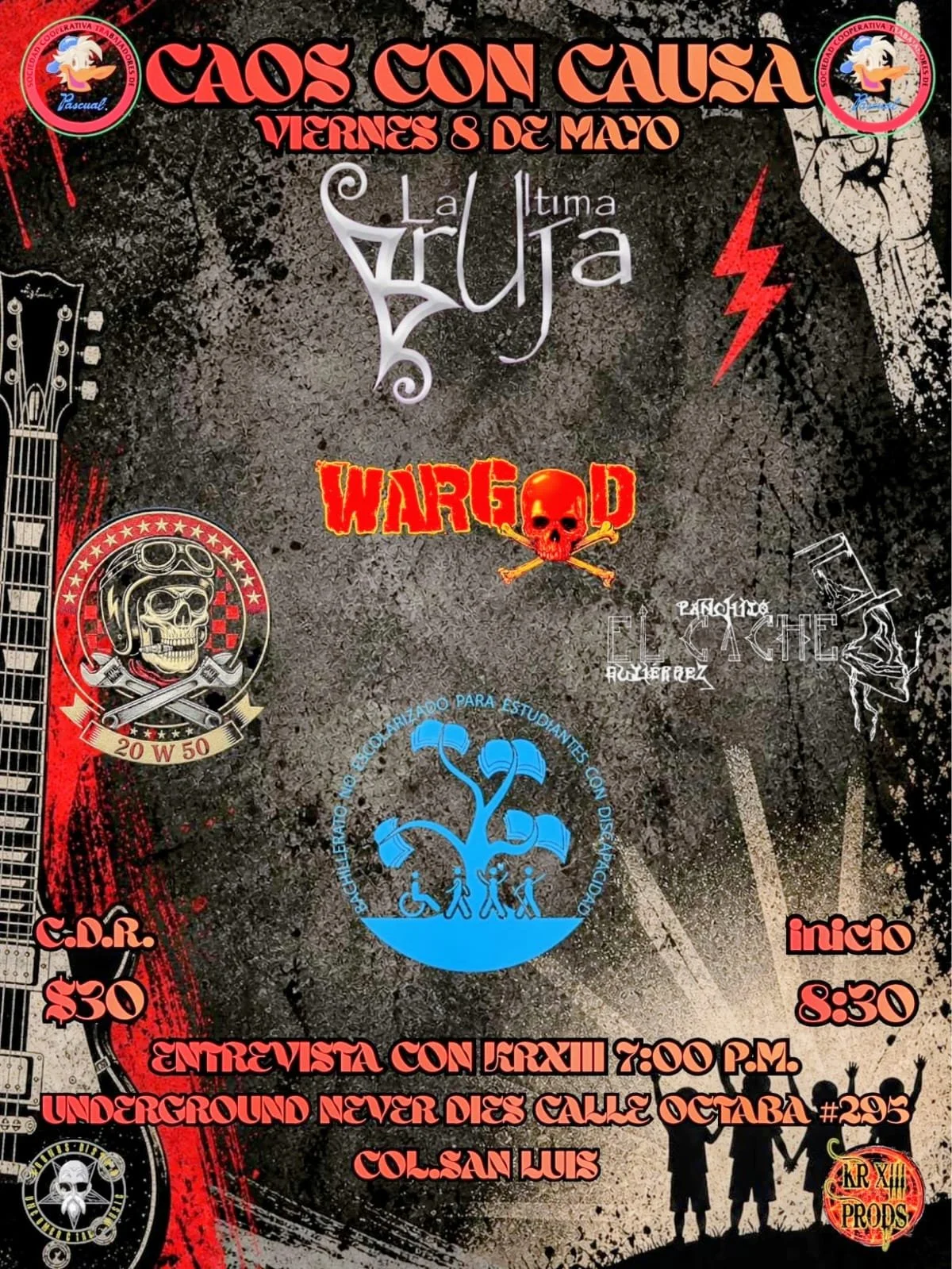 Caos con Causa: metal y solidaridad en San Luis Potosí