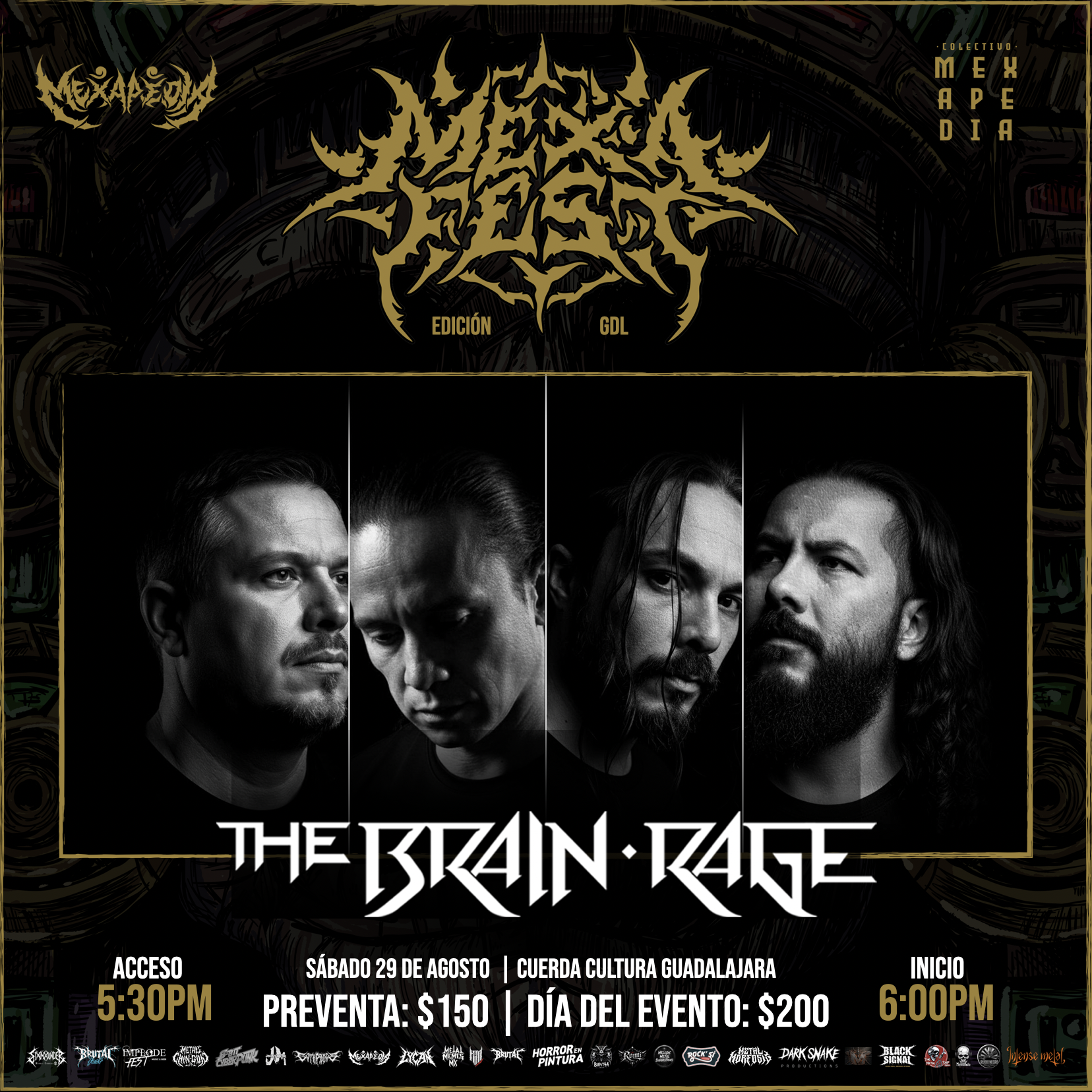 La distorsión analítica de The Brain Rage se apodera del MexaFest Guadalajara 2026