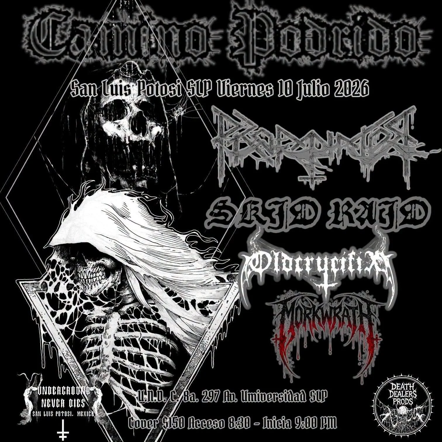 Camino Podrido, una noche de metal extremo