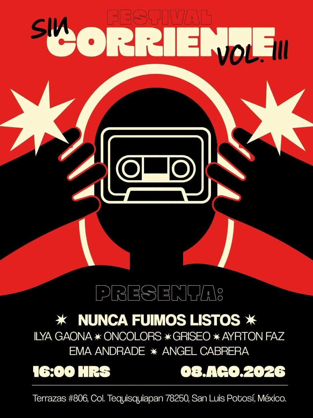 Festival Sin Corriente Vol. III reunirá talento emergente y artistas consolidados en San Luis Potosí