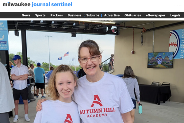 Autumn Hill Academy board member Maria and her daughter