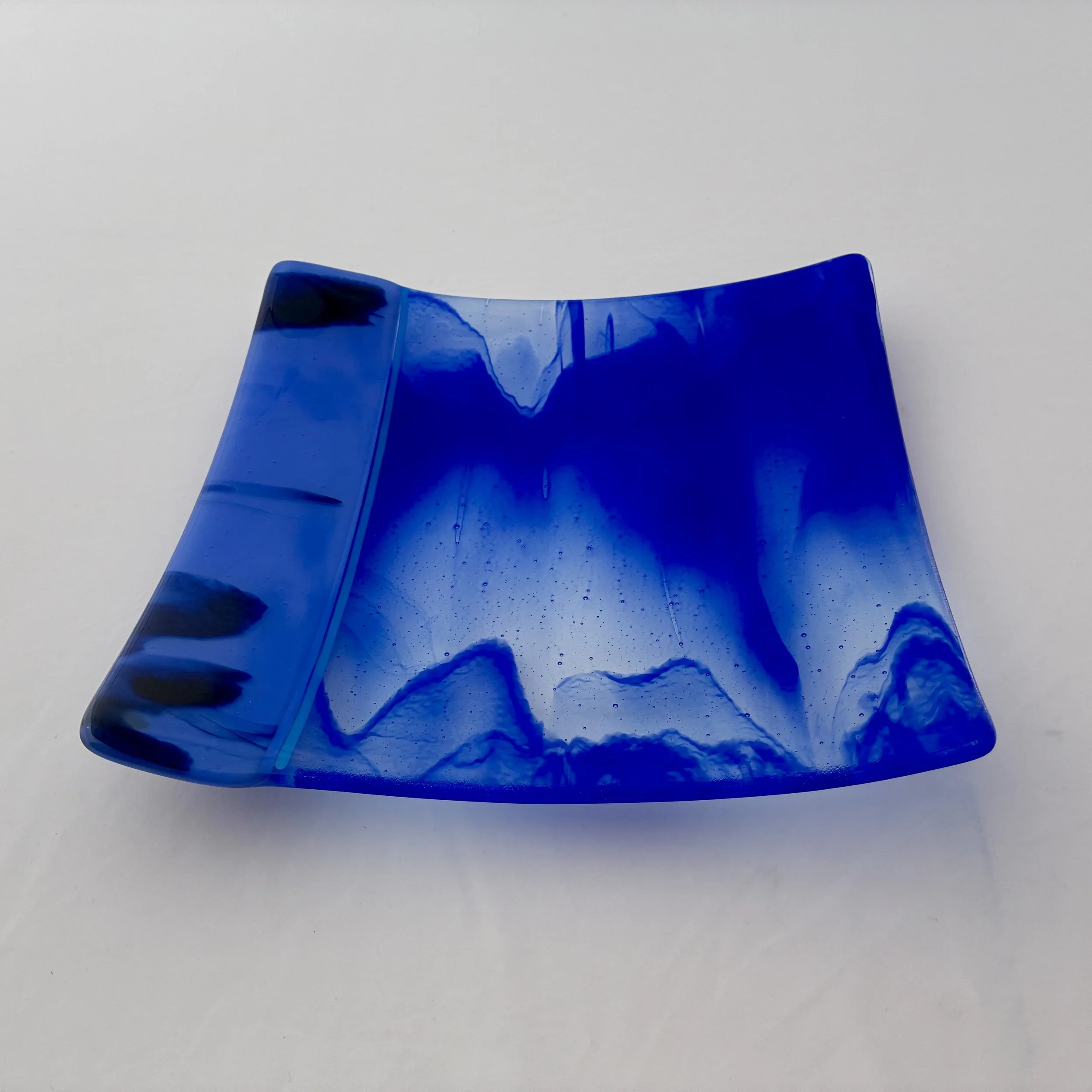 20 - GLASS PLATTER,  12"x 12"  Food Safe