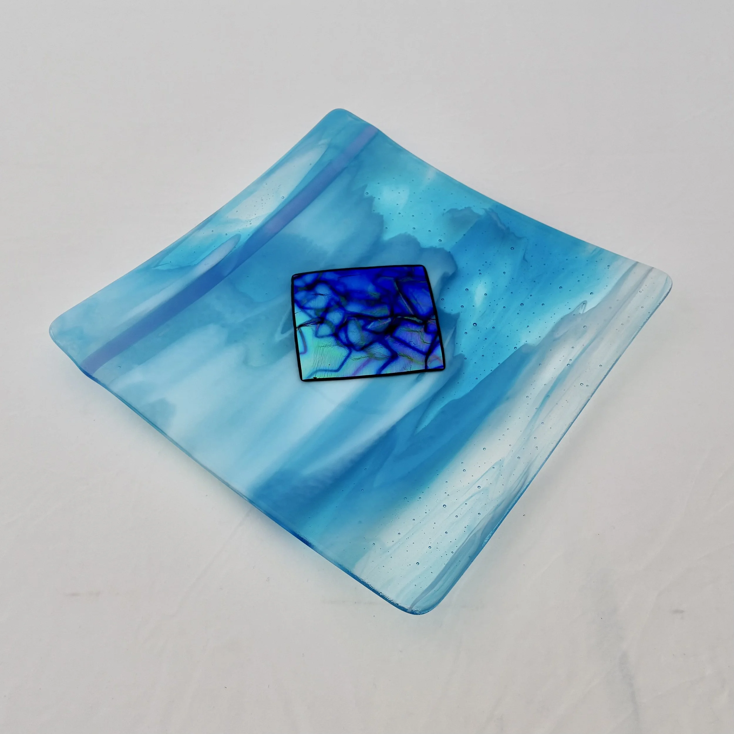 1 - CEREMONIAL  GLASS  PLATE  10"x10"  
SOLD