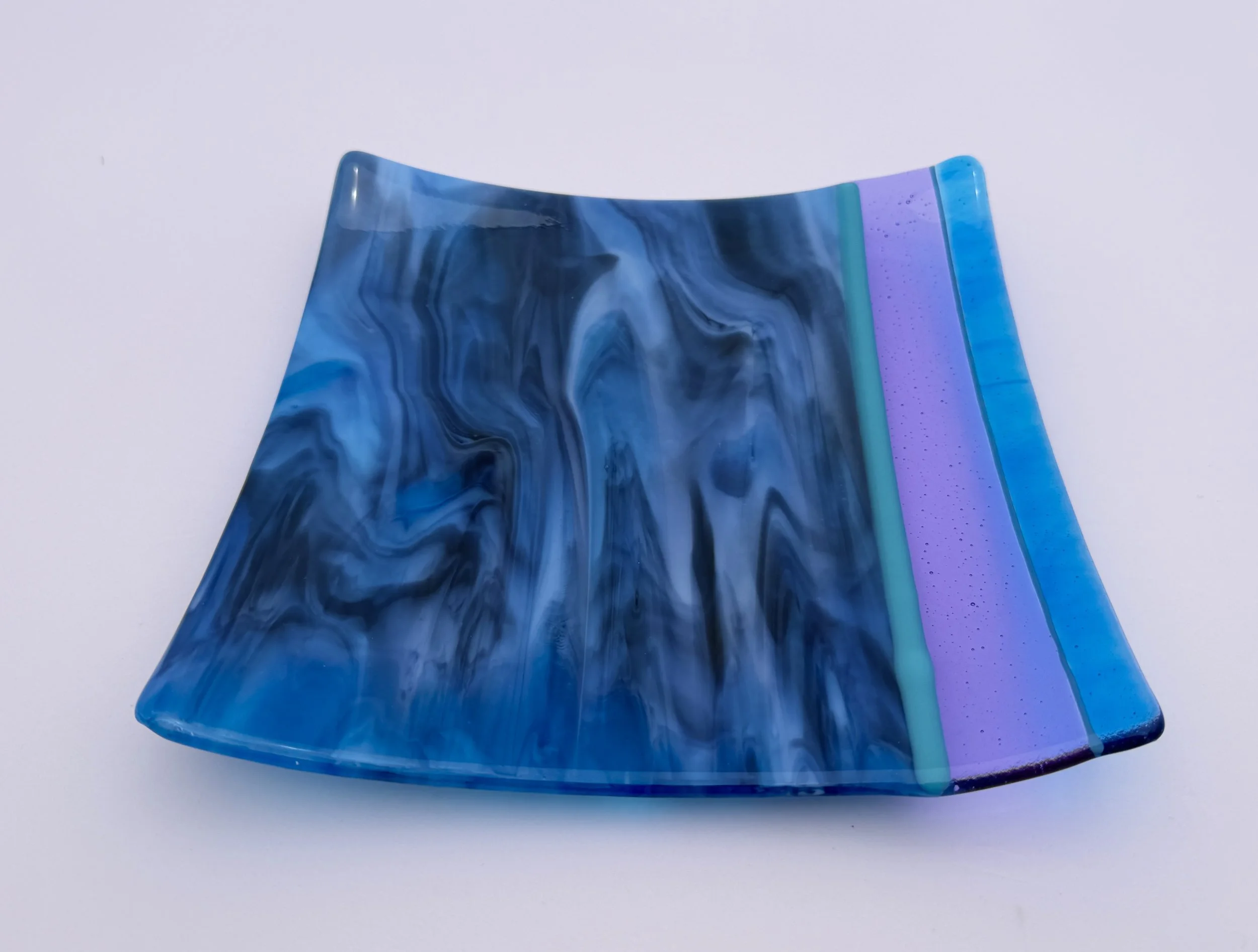 10 - GLASS PLATTER,  12" x 12"  Food Safe