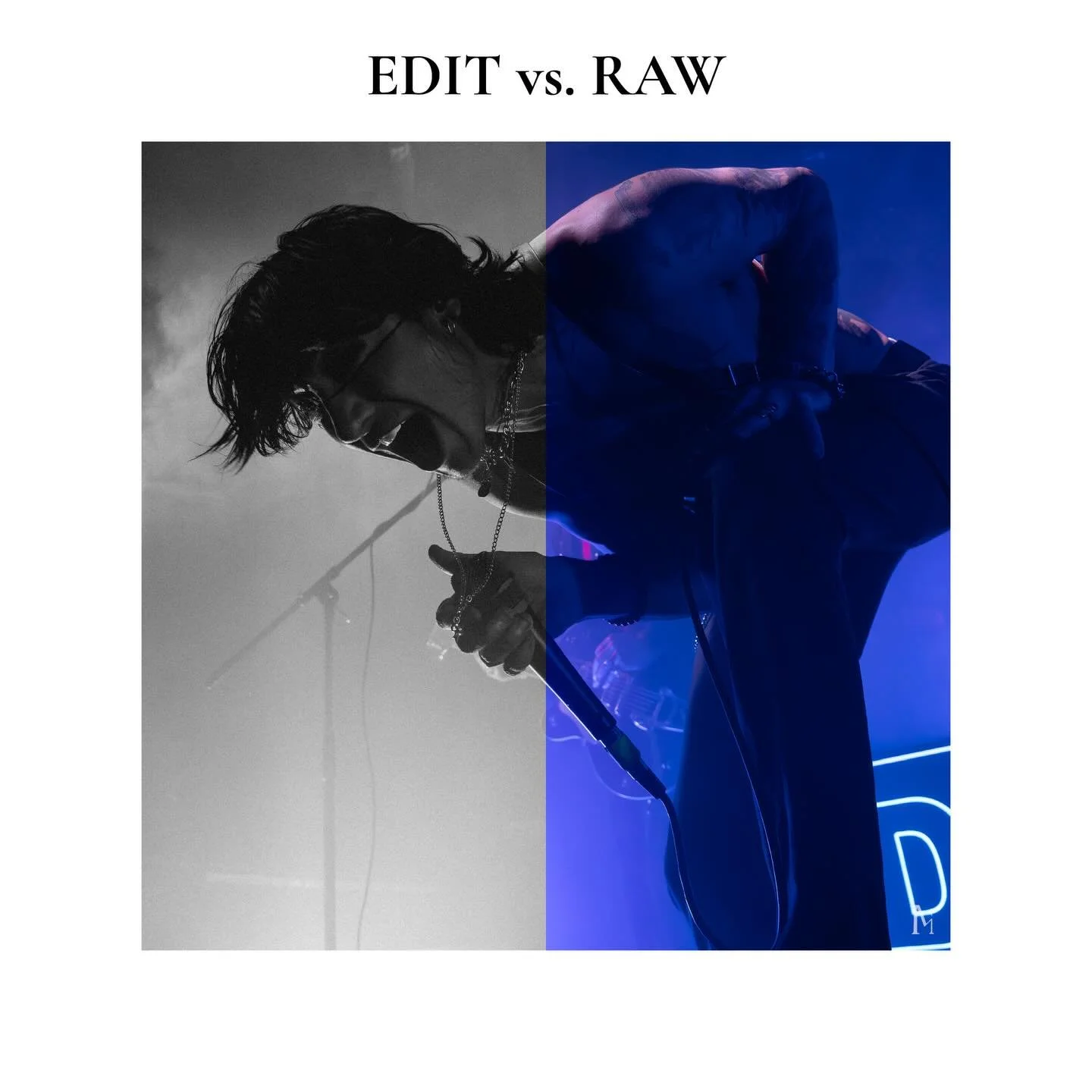 Edit vs Raw with my concert photos 🎸

Keywords 🗝️
Photography, Concert Photography, Photo Editing, Live Music, festival season, 2026, Rock Concert, Live Music, Music Photography, Montana Photographer, Nevada Concert Photographer, Arizona Concert Ph