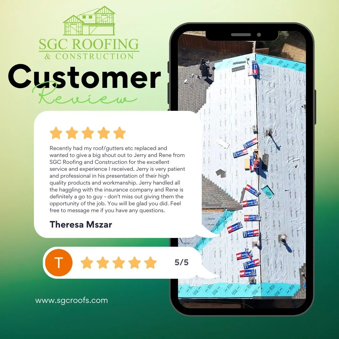 ✨ Review Spotlight ✨
From inspections to final nails &mdash; our crews deliver every time.
Ready to get your roof done right?
📞 Contact us at SGCRoofs.com
#SGCRoofing #5StarService #HailRestoration #DFWRoofingCompany #QualityYouCanTrust #SGCway