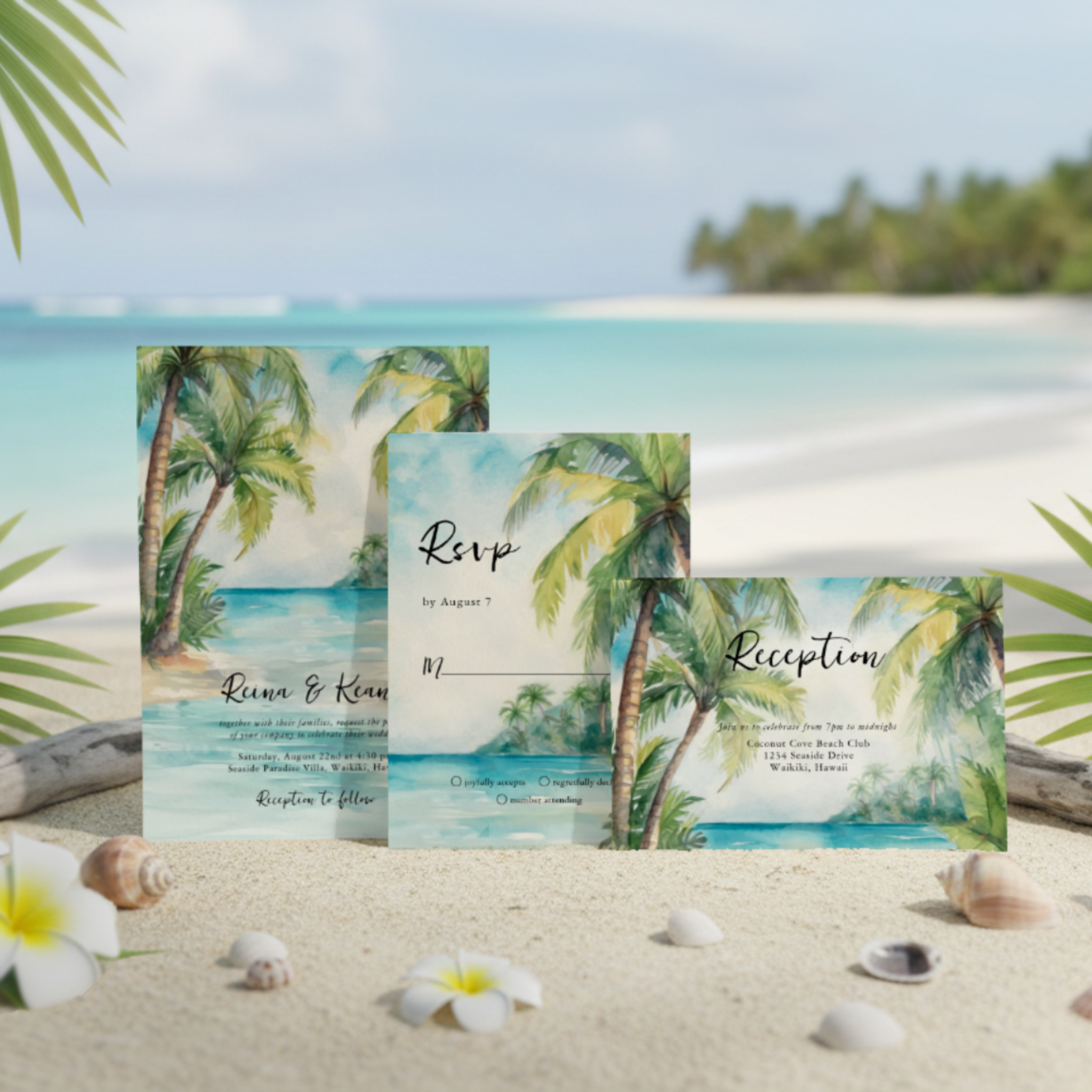 Paradise Palms Tropical Beach Wedding