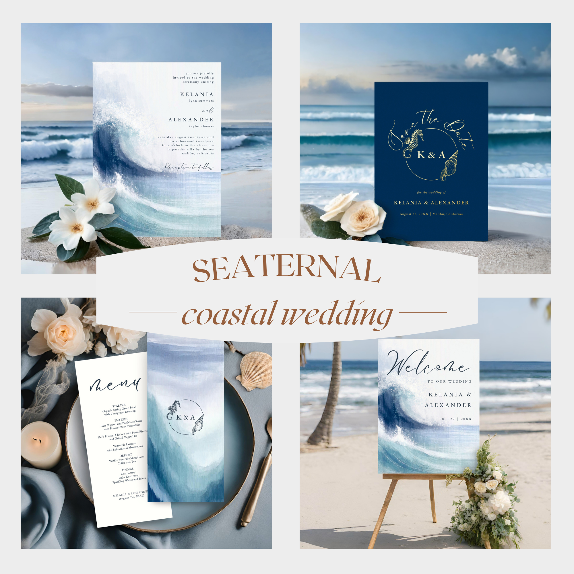 SEATERNAL | Nautical Wedding Collection
