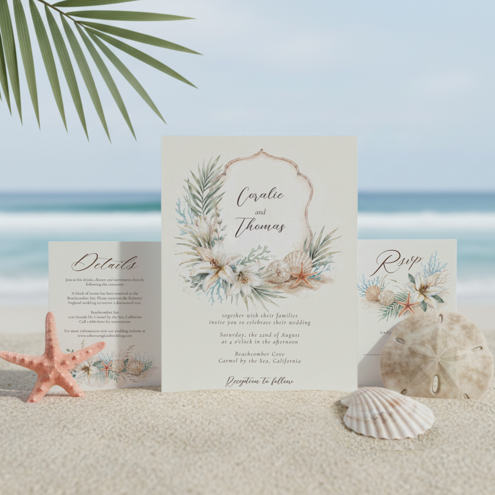 Tropical Boho Beach Wedding Collection