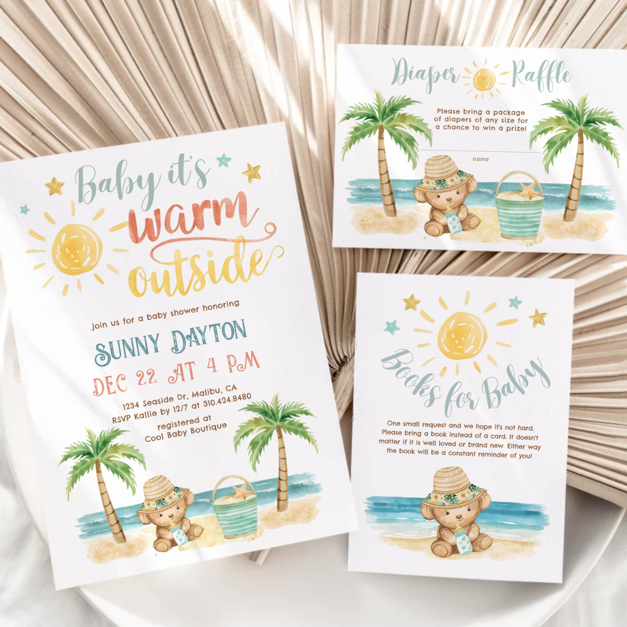 Baby It’s Warm Outside Baby Shower Collection