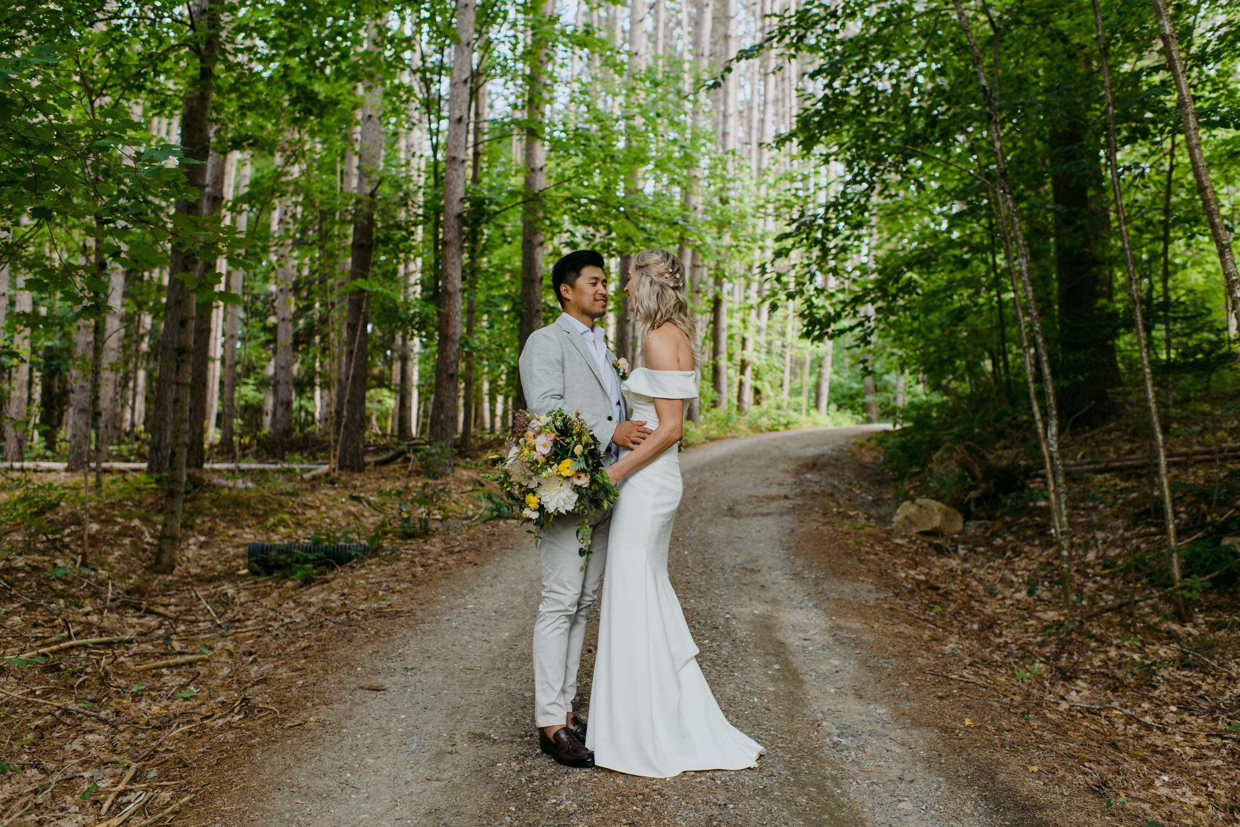  forest wedding photography cottage wedding muskoka 