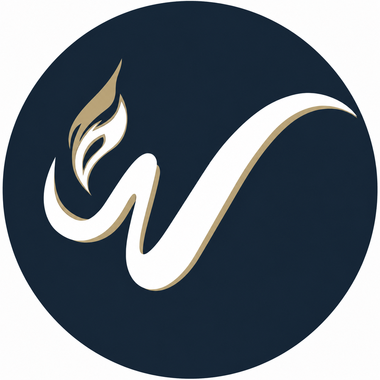 Abstract logo design with a person and leaf