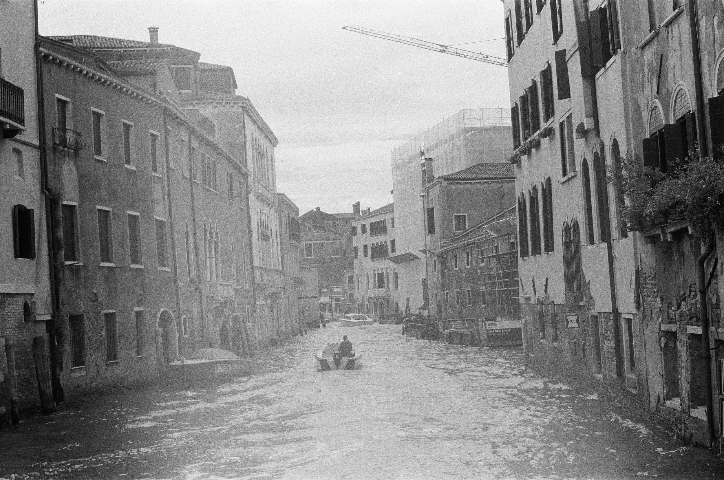 Venice Boat BW Film A little exposure.JPG