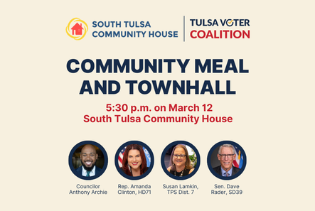 South Tulsa Community House Community Meal + Townhall