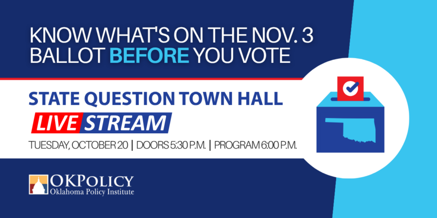 OK Policy State Question Livestreamed Townhall