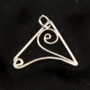 Filigree Triangle Surprise Pendant