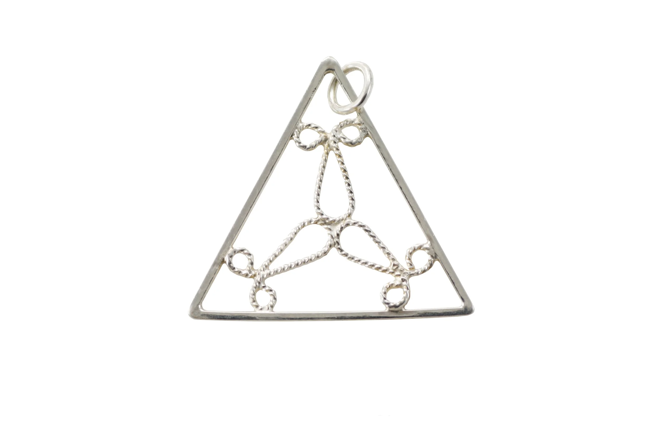 Filigree Triangle Pendant