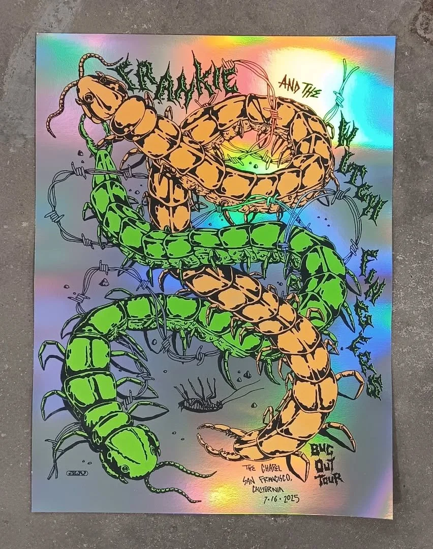 Gig poster for @frankieandthewitchfingers from 7/16/25. Better late than never...