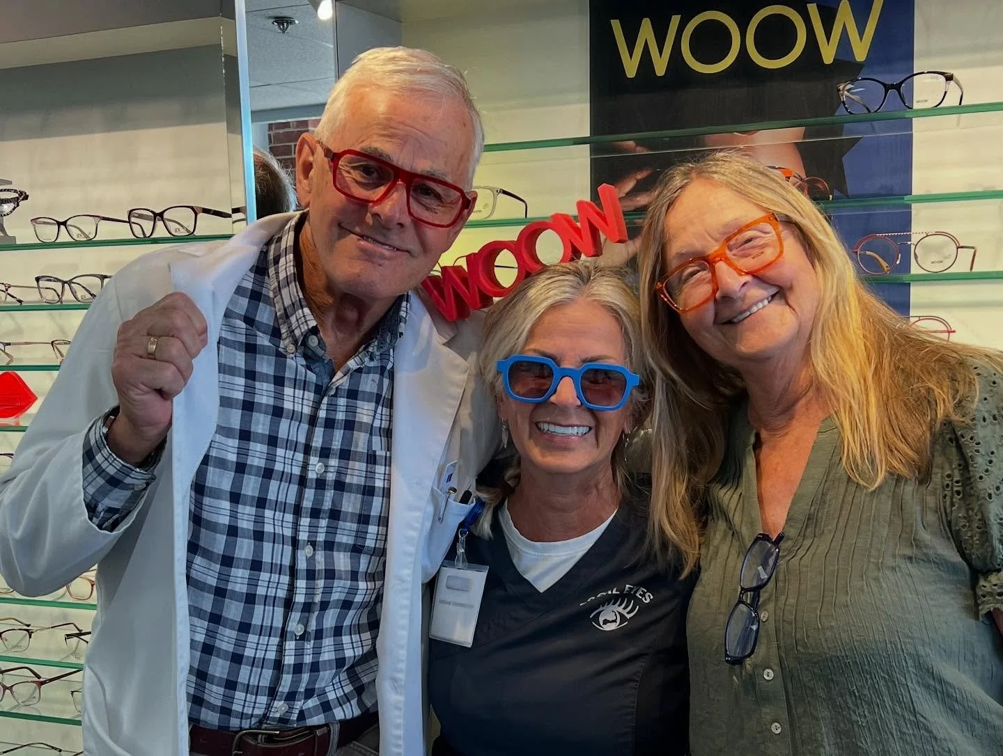 We just got a visit from @wooweyewear and got to take a look at their new collection &ldquo;Let&rsquo;s Play&rdquo;🃏🎲, and our team had a blast picking out their faves for the office! Stay tuned to see what we chose and get ready to upgrade your ey