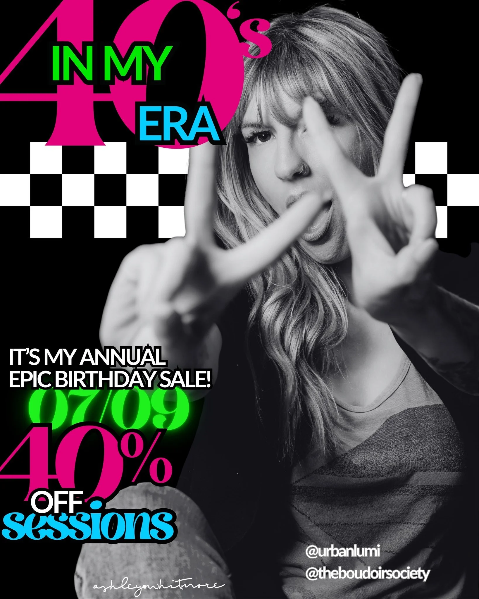 It was the end of a decade, but the start of an age 🪩

📸 It&rsquo;s My Birthday Month, Y'all!
I&rsquo;m stepping into my 40s era and giving YOU the gifts 🎁

🎉 40% OFF branding, portrait, and boudoir sessions
🎉 50% OFF if you do your sesh with me
