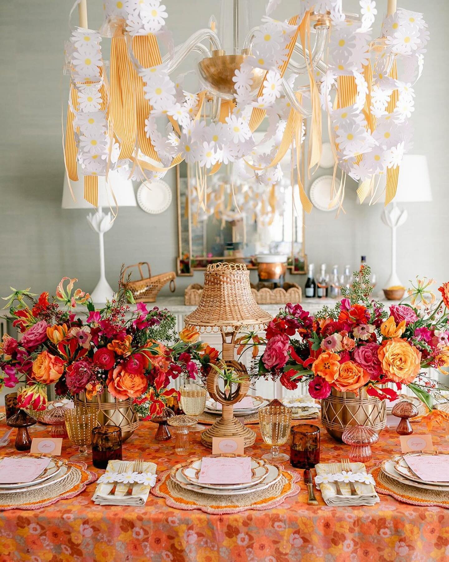 This might be my favorite blog post yet. It&rsquo;s NEW on my site and features a super easy fondue recipe, the perfect playlist for a 70&rsquo;s vibe and all the links and details for this fun tablescape. I was inspired by my father turning 70 this 