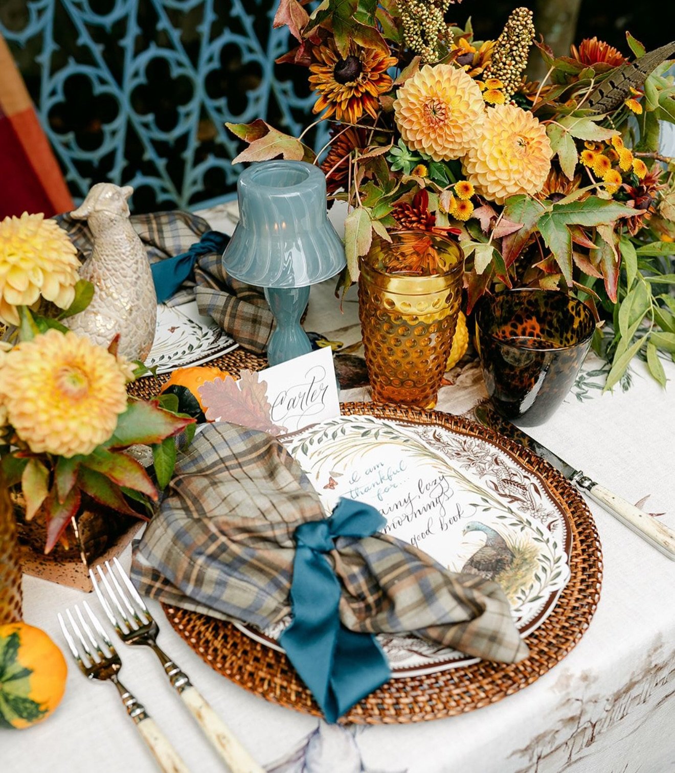 The new fall @southernlivingmag Collection exclusively for @dillards is a romantic nod to nature and includes beautiful autumnal colors and organic textures. You can mix and match the accent plates and decor pieces, like their new tea light table lam