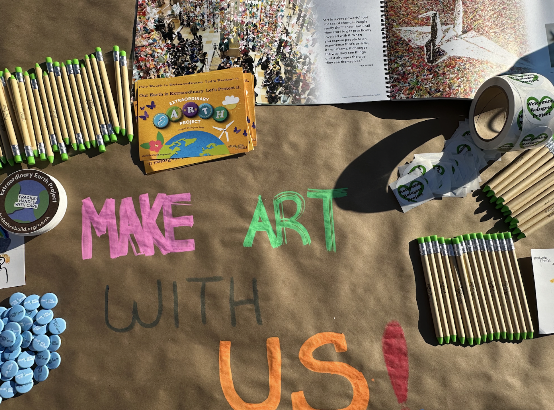 creating art addressing climate change