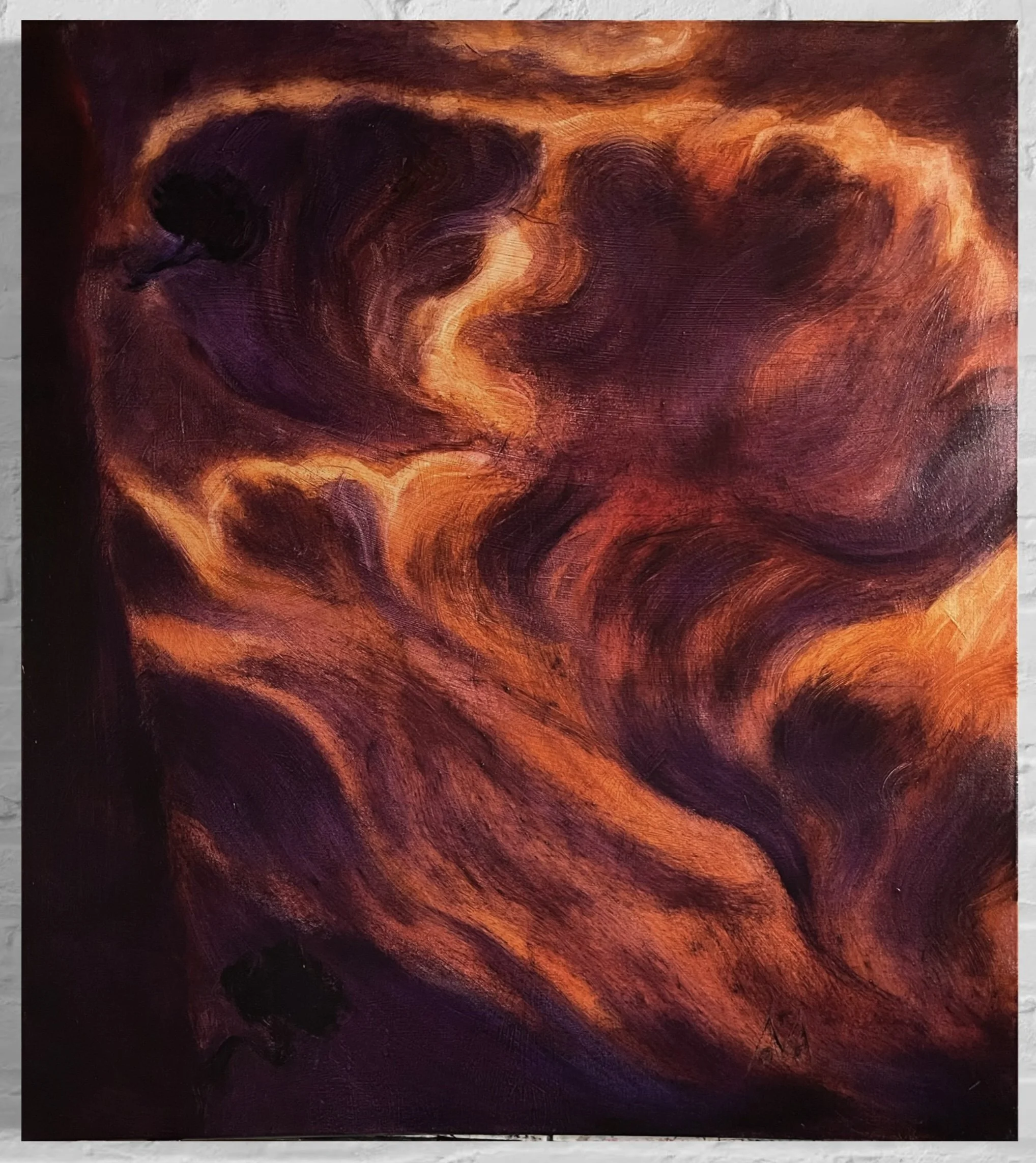 Falling tree, 90 x 80 cm oil on the canvas
Fr.1800