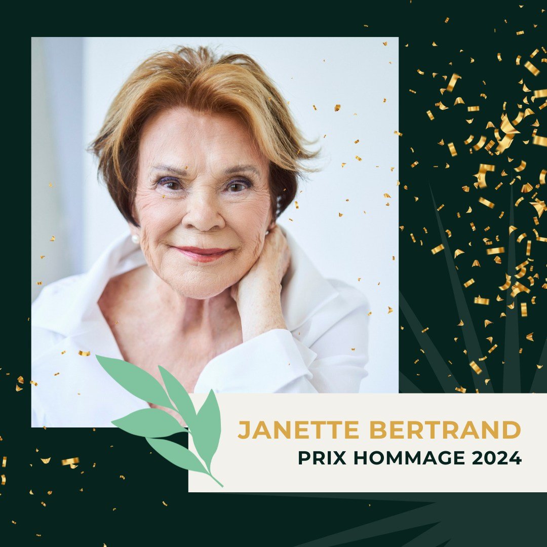 🌿 Le prix Hommage sera remis cette ann&eacute;e &agrave; ... Janette Bertrand qui vient de c&eacute;l&eacute;brer ses 99 ans! Les Lauriers tiennent &agrave; souligner la carri&egrave;re exceptionnelle ainsi que l&rsquo;&eacute;norme contribution de 